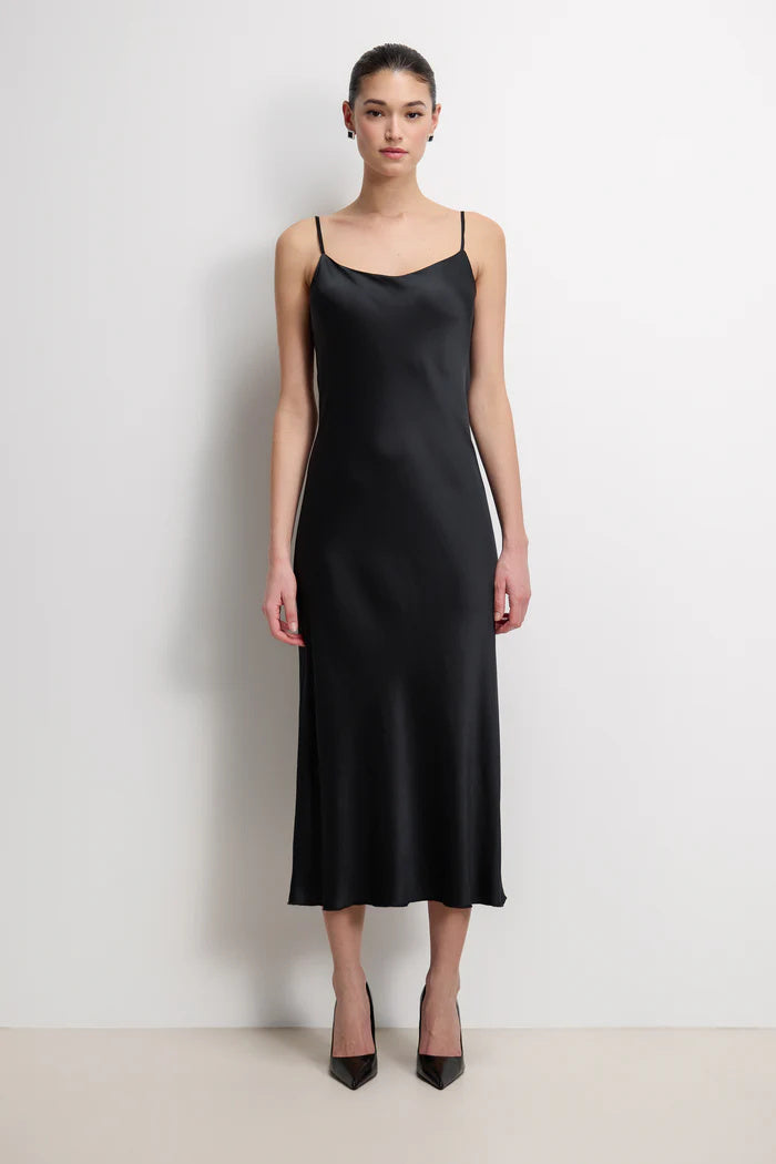 Vionne Strappy Satin Dress