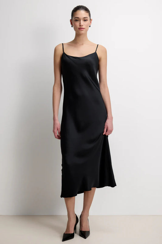 Vionne Strappy Satin Dress