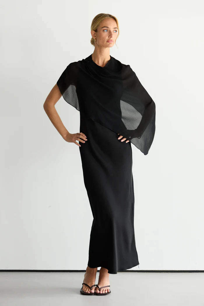 Sabrina Sleeveless Satin Dress